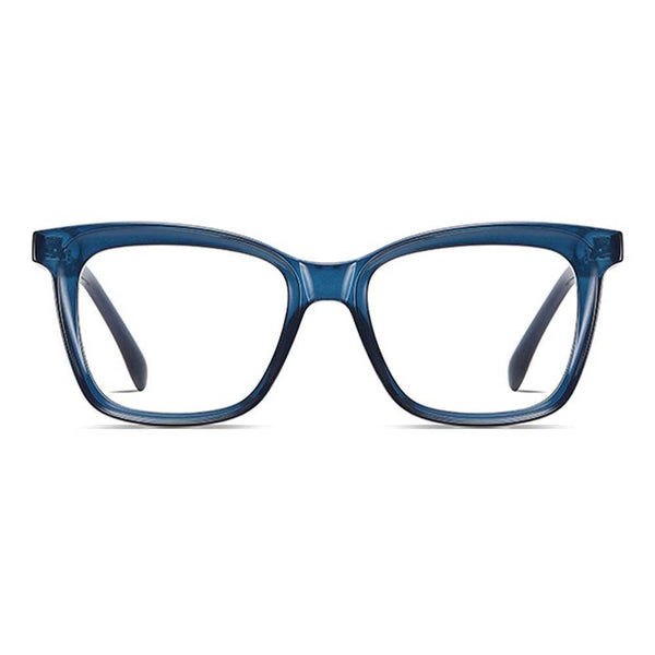 High Quality Computer Glasses Spec Filter Blue Light Square TR90 Eyeglasses Frame Unisex 