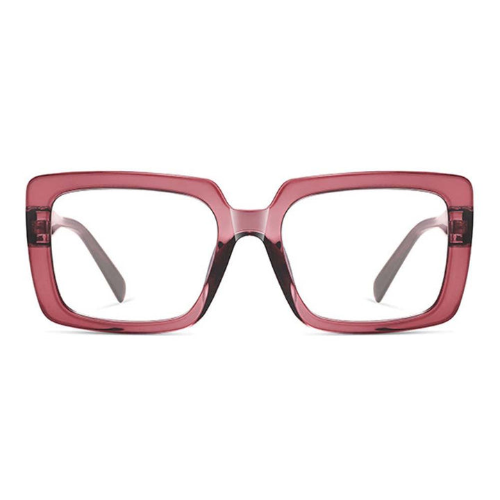 Fashion Women Photochromic Anti Blue Ray Computer Glasses TR90 Acetate Square Glasses Frame