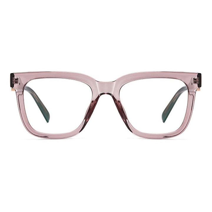 Square Myopia Glasses For Women TR90 Acetate Eyeglasses Frame Prescription Glasses