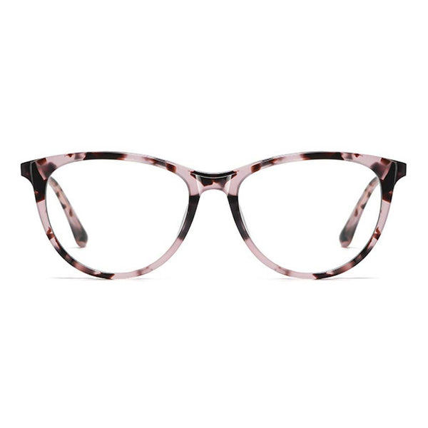 Cat Eye Reading Glasses Filter Blue Light Acetate Alloy Glasses Frame Rrogressive Glasses Black