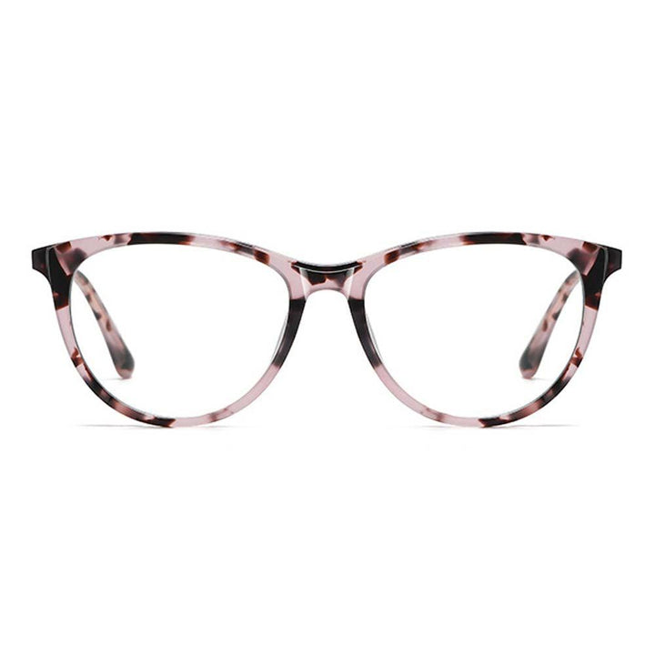 Cat Eye Reading Glasses Filter Blue Light Acetate Alloy Glasses Frame Rrogressive Glasses Black