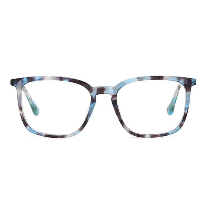 Universal Anti Blue Ray Computer Glases Square  Acetate Alloy  Eyeglasses Frame Prescription Glasses