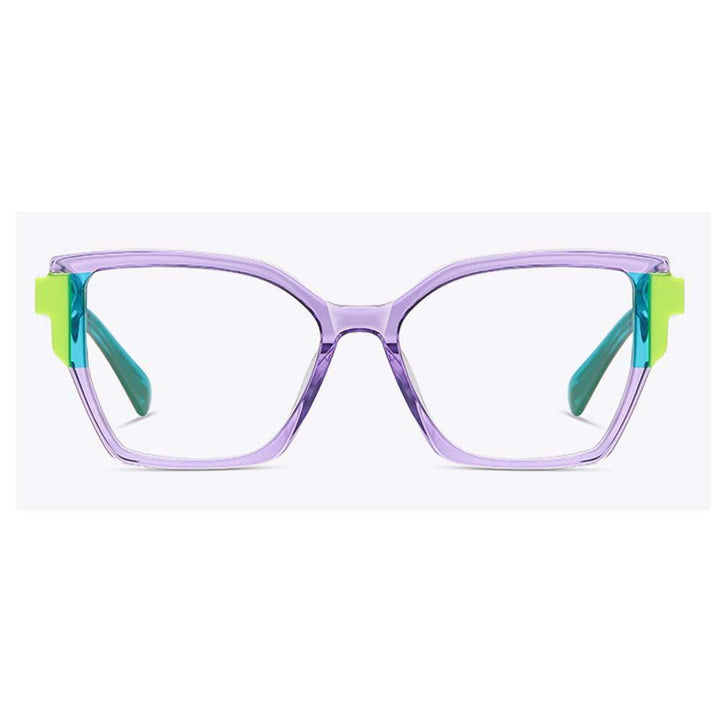 Anti Blue Ray Reading Glasses For Women Acetate Square Glasses Frame Progressive Glasses