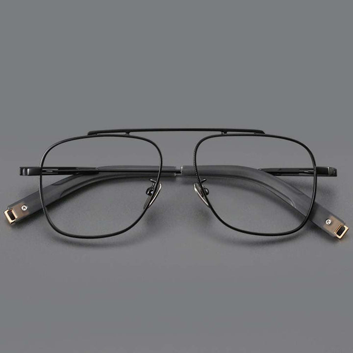 Fashion Photochromic Reading Glasses Square Titanium Glasses Frame Presbyopia Glasses Shades For Women