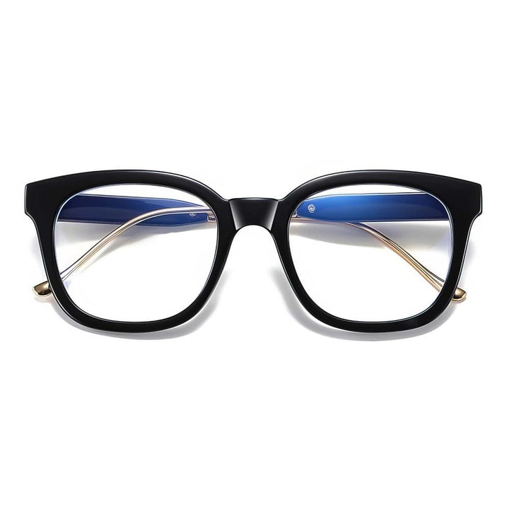 Square Glasses Frame Prescription Lens Black