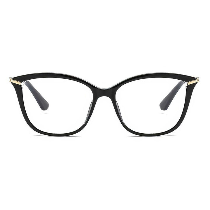 Square Glasses Frame Progressive Lens Universal Size Black