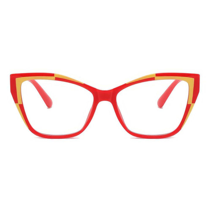 Fashion Myopia Glasses Oversized Cat Eye Frame for Women Computer Glasses