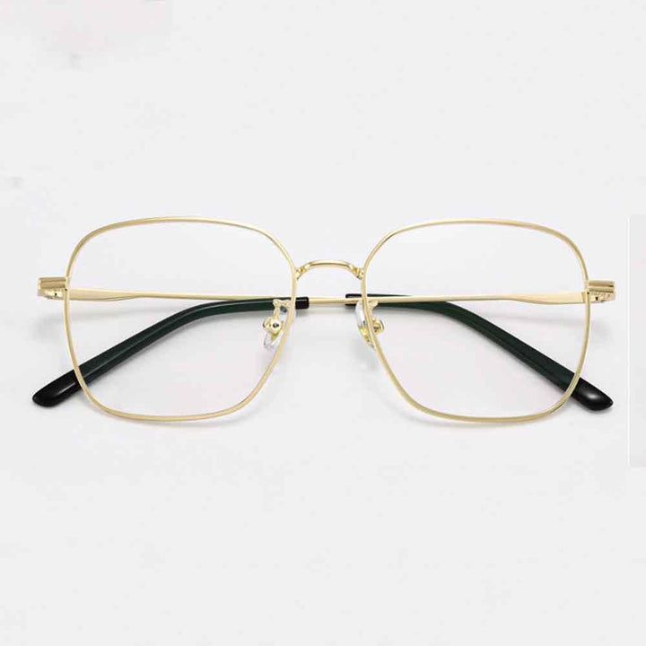 Fashion Anti Blue Ray Glasses Titanium Oval Frame Prescription Glasses