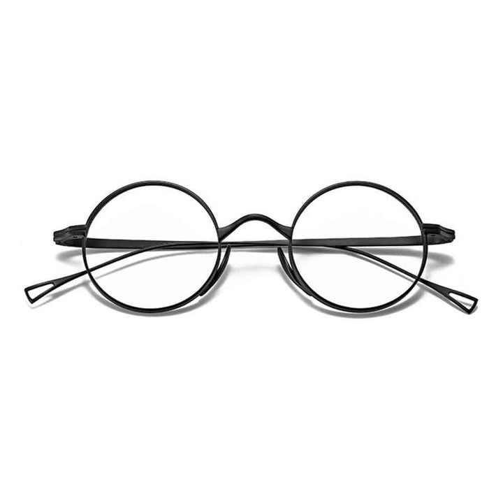 Titanium Round Glasses Frame Prescription Glasses Men Women Myopia Glasses